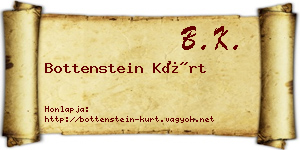 Bottenstein Kürt névjegykártya